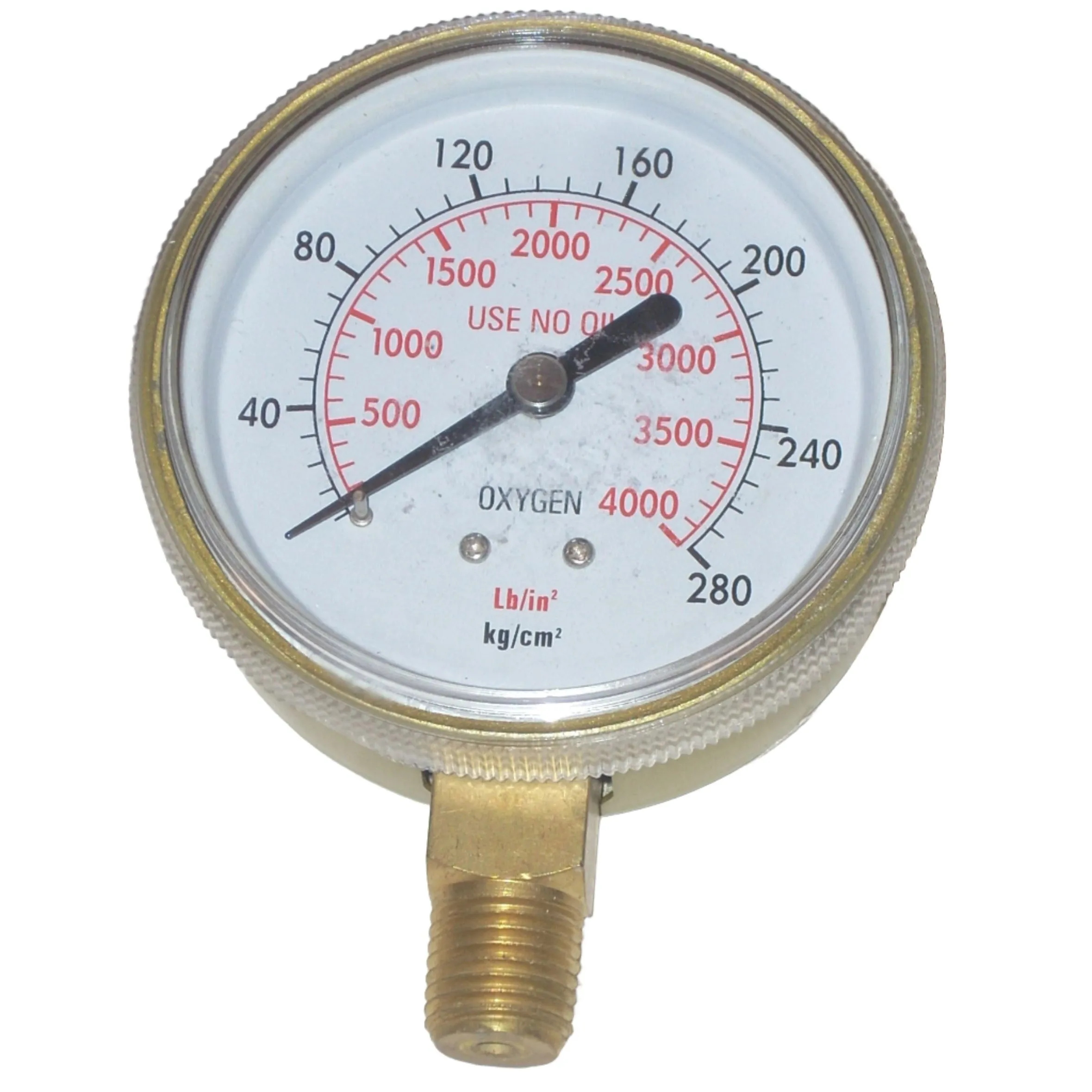 2 1/2 inch Oxygen High Pressure Gauge