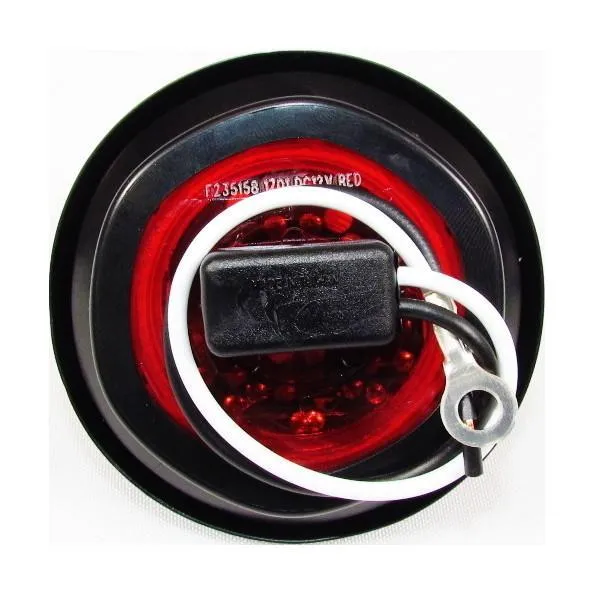 2" Red Round Clearance/Marker Led Light With 4 Leds And Red Lens | F235158