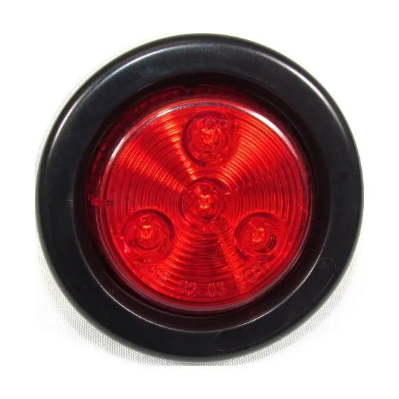 2" Red Round Clearance/Marker Led Light With 4 Leds And Red Lens | F235158