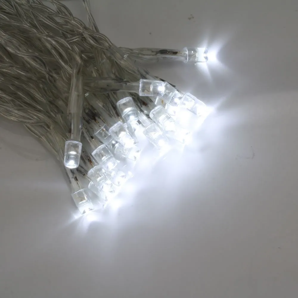 30 LED Clear Cable String Lights with Timer - Battery Operated