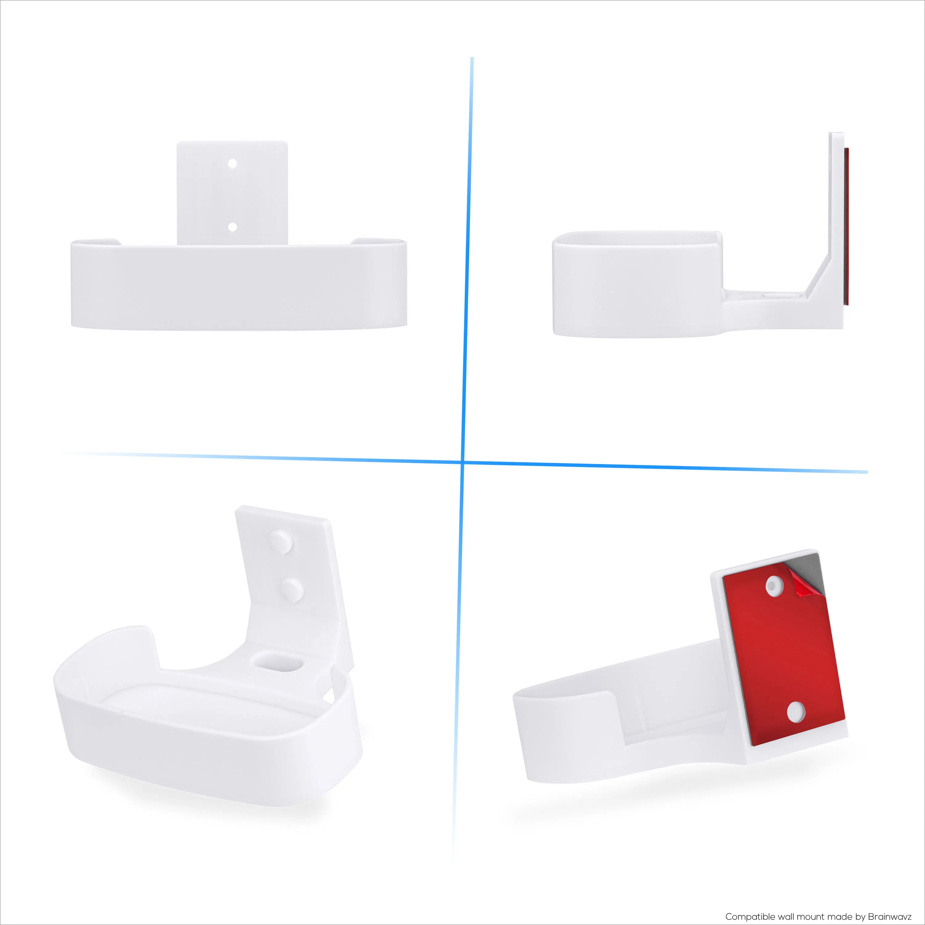 Adhesive Wall Mount for Asus ZenWifi XT8, XT9 & CT8 WiFi Router, Easy To Install Holder, Stick On & Screw In Mounting