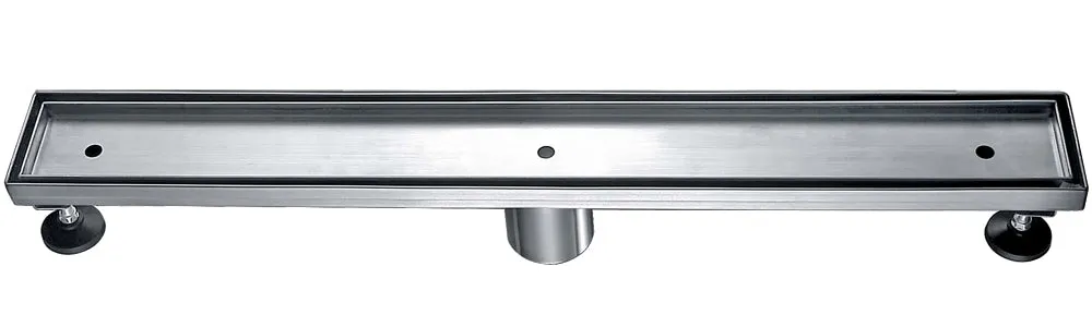 ALFI brand ABLD24A 24" Long Modern Stainless Steel Linear Shower Drain w/o Cover