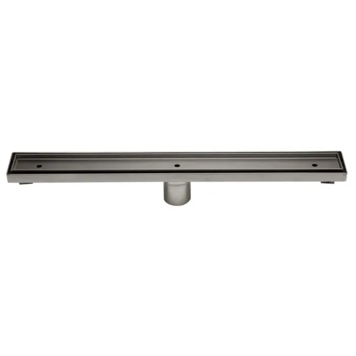 ALFI brand ABLD24A 24" Long Modern Stainless Steel Linear Shower Drain w/o Cover