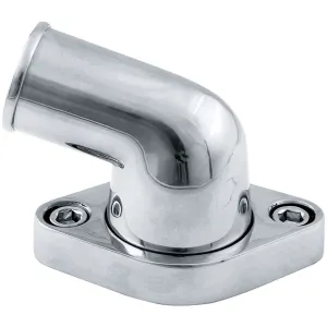 Allstar Performance Polished Aluminum Swivel Water Neck - 75 Degree w/ O-Ring