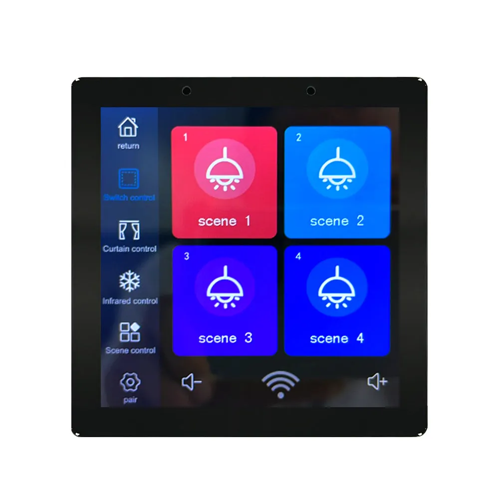 Anjielosmart Tuya Voice Control Wifi Gateway with Color Touchscreen, Remotely Control Your Kinds of Tuya Smart Appliances