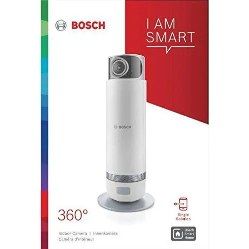 Bosch Smart Home 360-Degree Indoor Camera - White - Works with Amazon Alexa