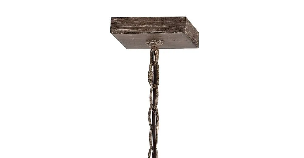 Breakneck Adjustable Iron Rustic Farmhouse LED Pendant