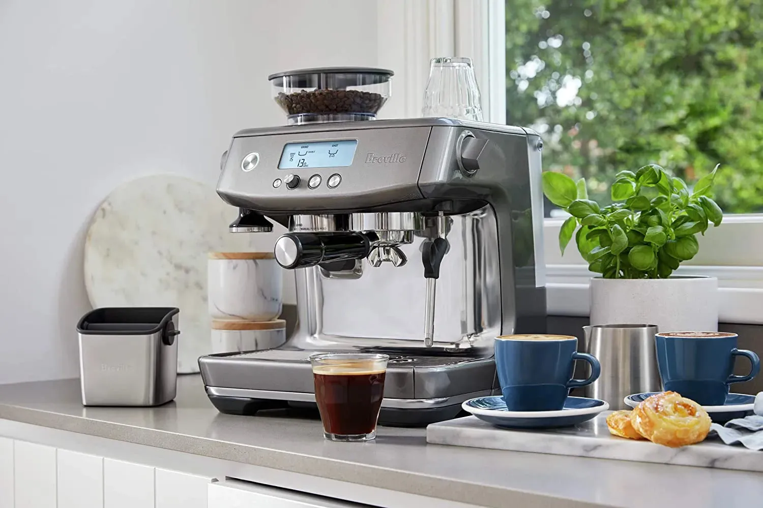 Breville BES878BSS Barista Pro Espresso Machine, Brushed Stainless Steel