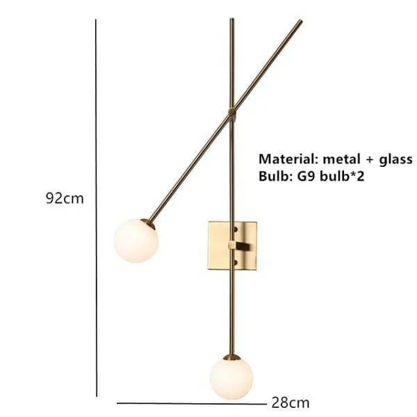 Carlo - Contemporary Double Lampshade Wall Light