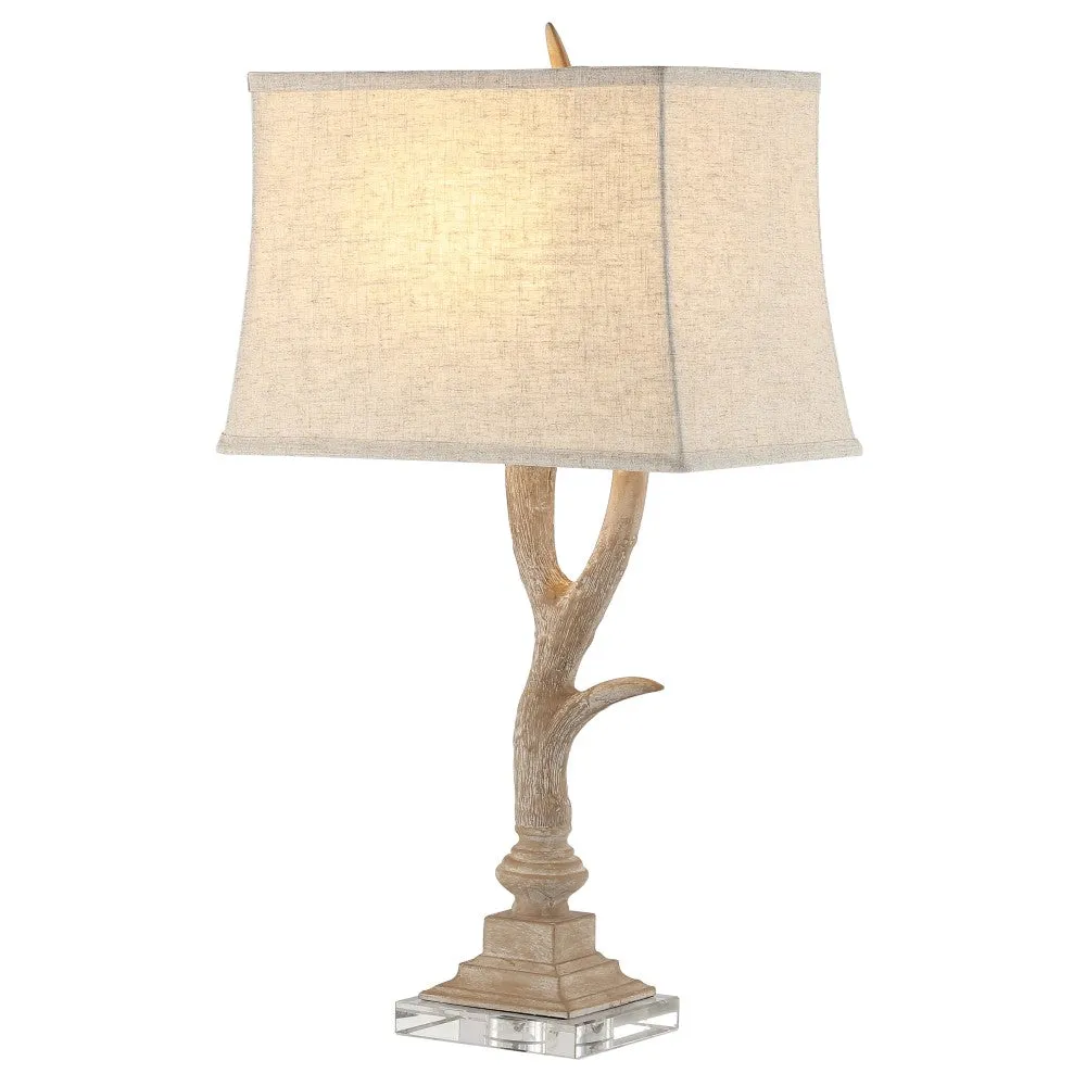 Colorado 29.5" Rustic Resin/Crystal LED Table Lamp