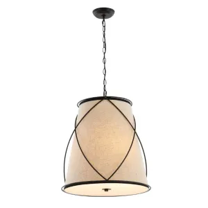 Conical 19" Rustic Farmhouse Iron LED Pendant