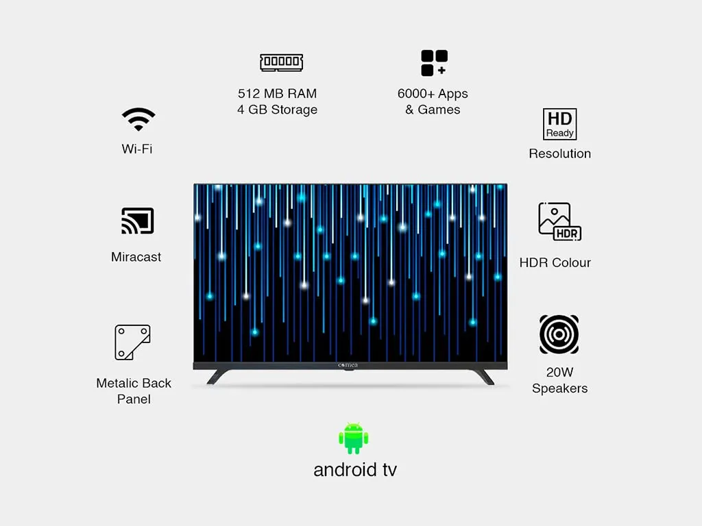 Cornea Frameless 218 cm (86 inch) 4K Ultra HD Smart Android LED TV, Black (2022 Model) (with No Cost EMI Offer on All Major Banks)