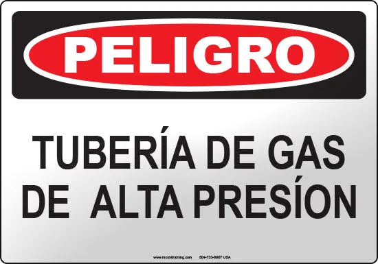 Danger: High Pressure Pipeline