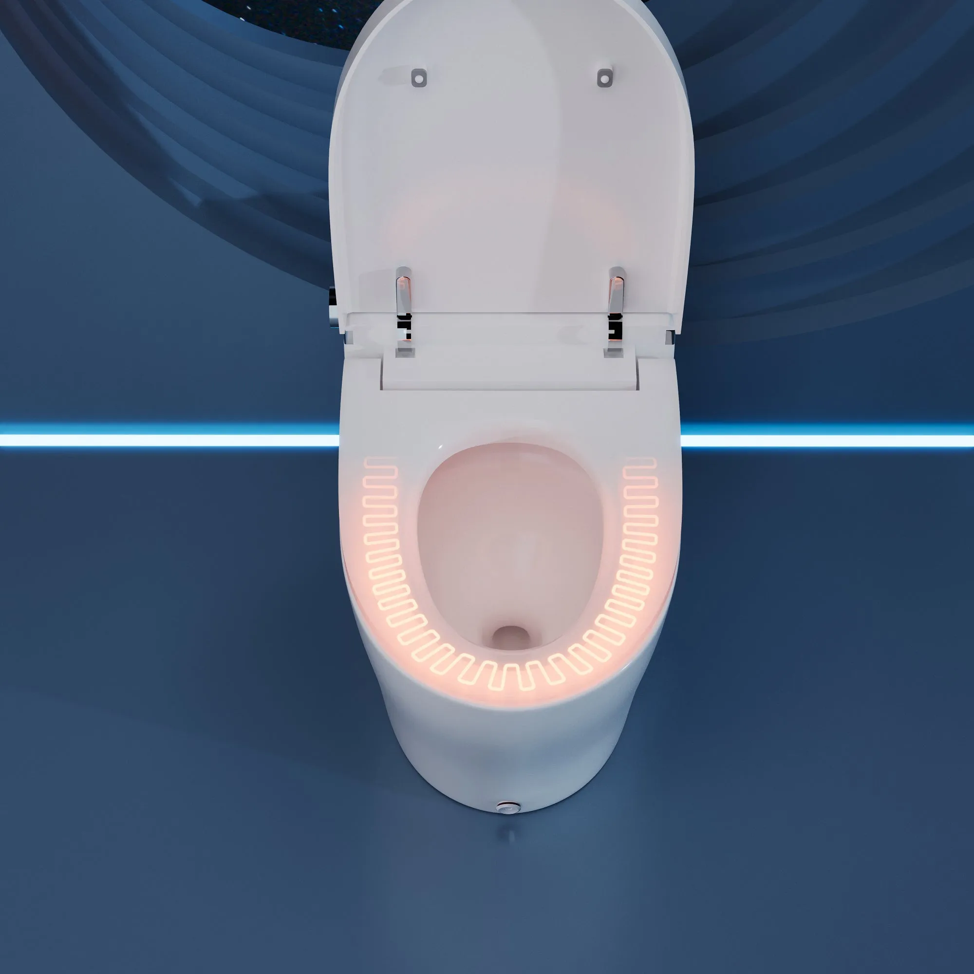 DeerValley DV-1S0029 Smart Bidet Toilet, One-Piece Elongated Smart Toilet with Foot Kick Flush, Warm Wash (Seat Included)