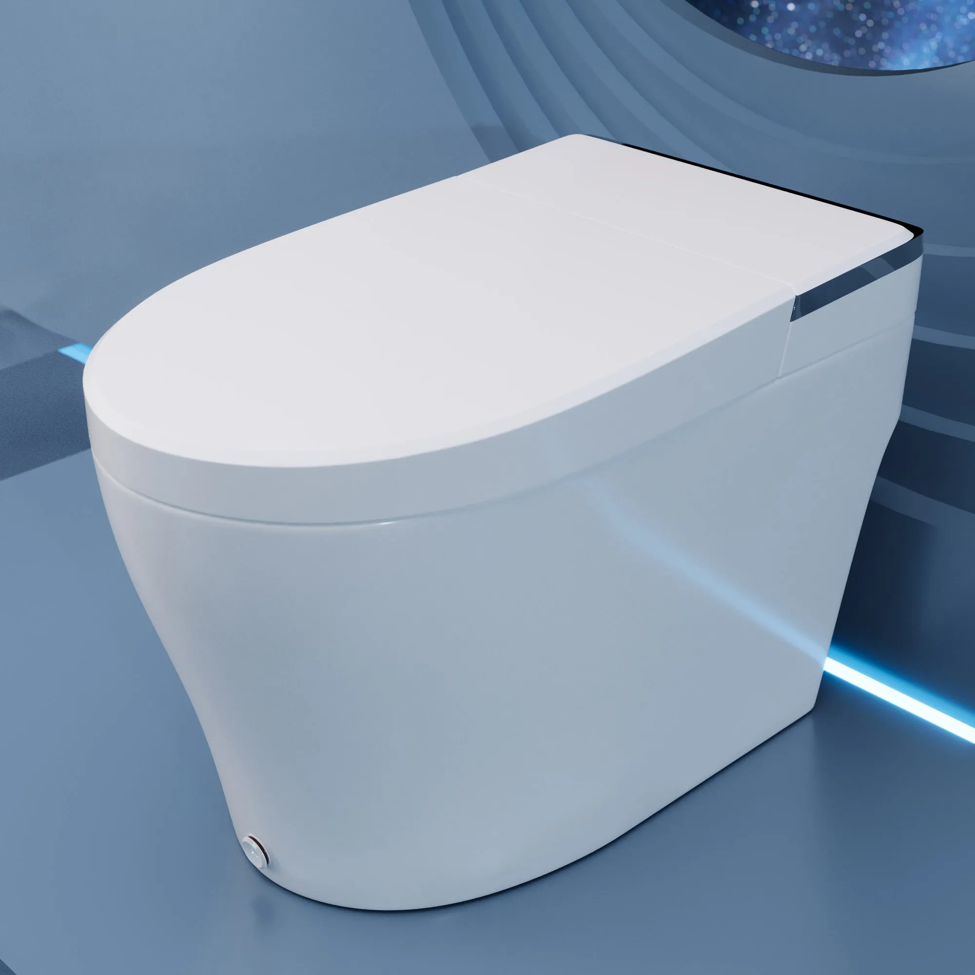 DeerValley DV-1S0029 Smart Bidet Toilet, One-Piece Elongated Smart Toilet with Foot Kick Flush, Warm Wash (Seat Included)