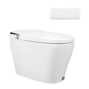 DeerValley DV-1S0029 Smart Bidet Toilet, One-Piece Elongated Smart Toilet with Foot Kick Flush, Warm Wash (Seat Included)