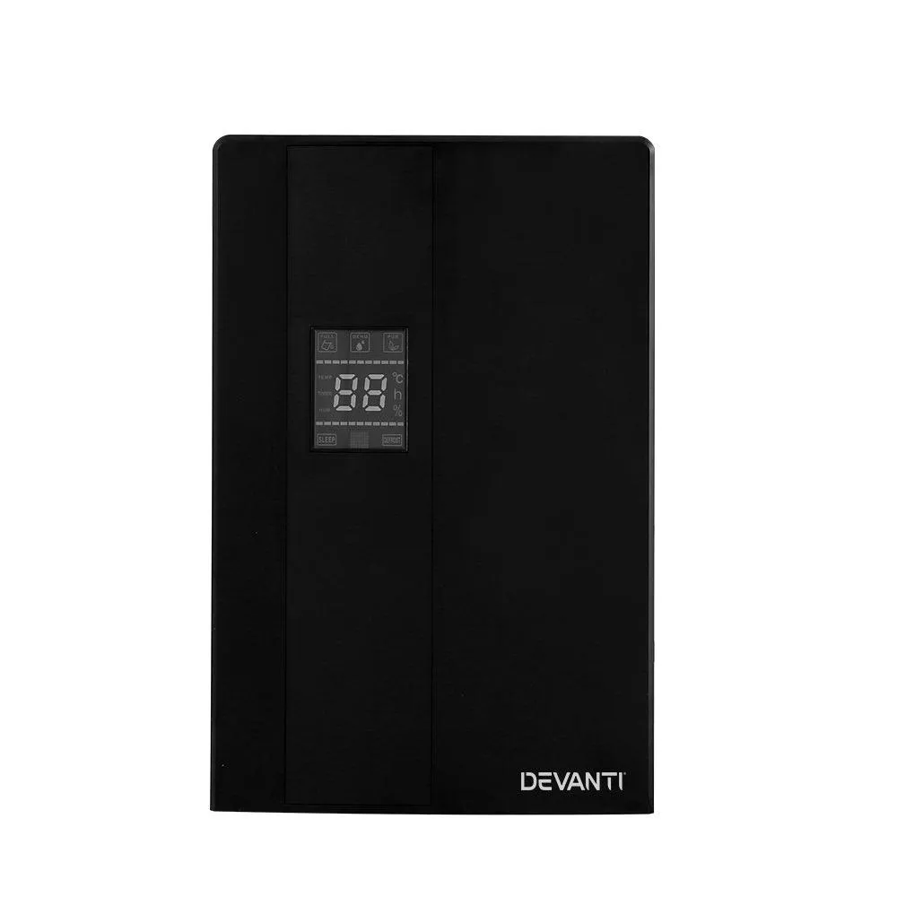 Devanti 2L Dehumidifier Air Purify Black