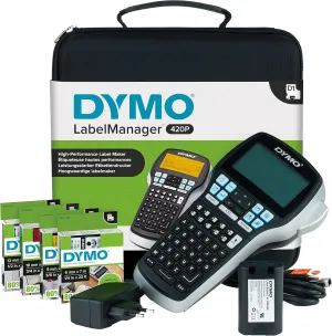 DYMO LABEL MANAGER 420P PRINTER EU/UK KIT WITH 4 TAPES - (DYS0915480)