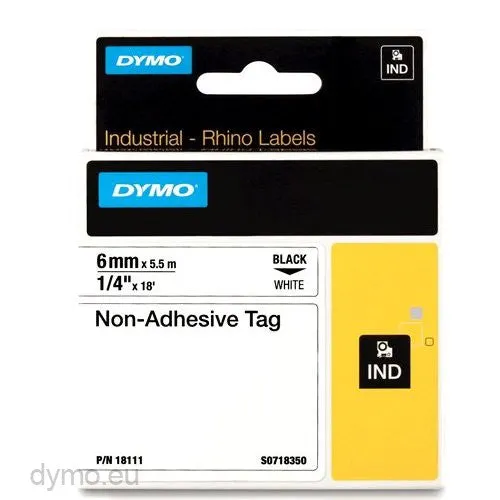 DYMO RH TAG WHITE 6mm (18111)