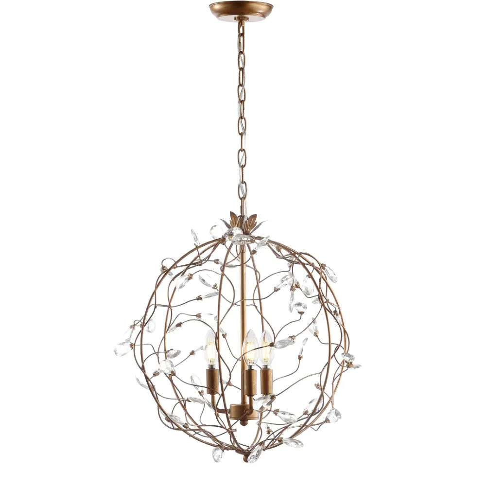 Emu 20" Adjustable Metal/Glass LED Pendant