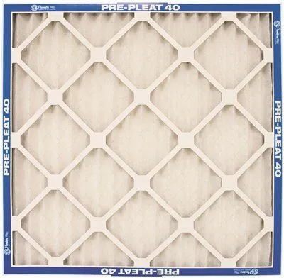 Flanders Merv 7 Pre-Pleat 40 Lpd Economy Cotton / Synthetic Air Filter 20X20X2 Inch