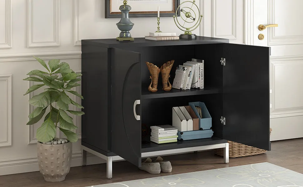 Gato Accent Storage Cabinet - Black