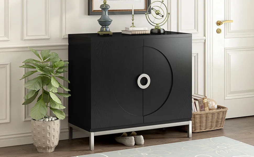 Gato Accent Storage Cabinet - Black