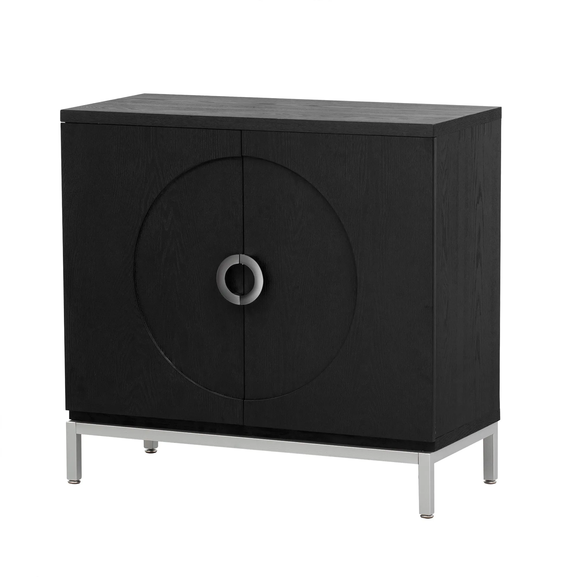 Gato Accent Storage Cabinet - Black