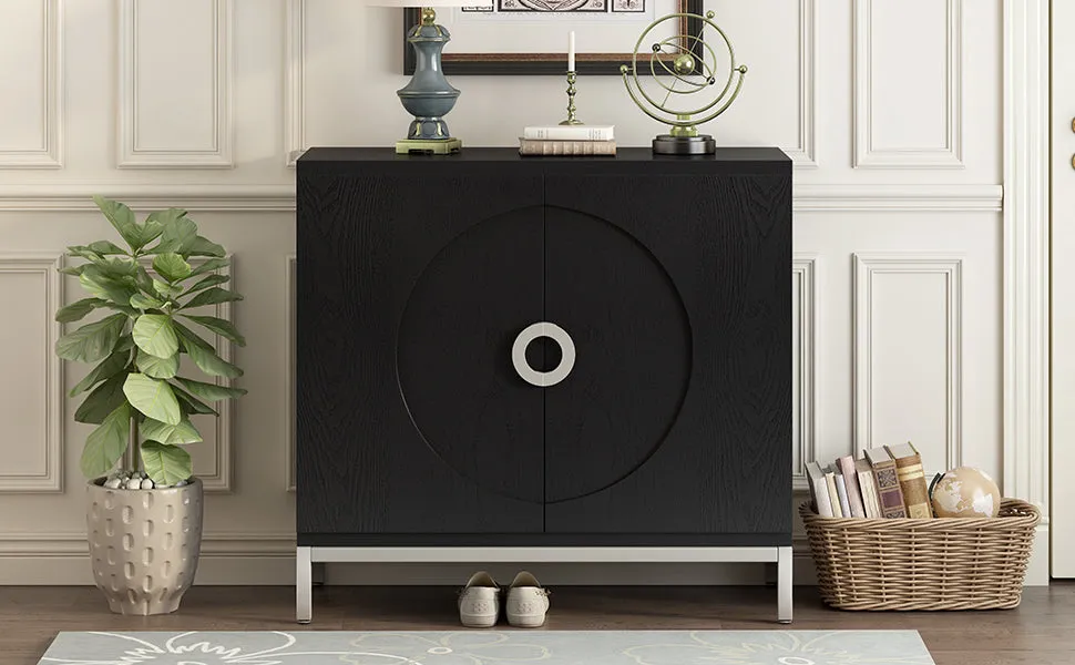 Gato Accent Storage Cabinet - Black