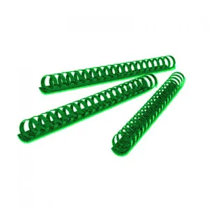 GBC BINDING COMB ROUND 21RG 10MM GREEN (SHEET CAP. 65 - 80 GSM  / BOX OF 100) 4030962