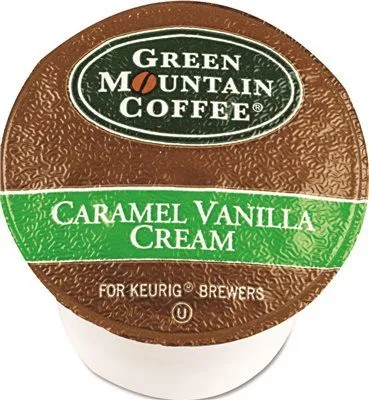 Green Mountain Coffee Caramel Vanilla Cream Coffee K-Cups 24 Per Box