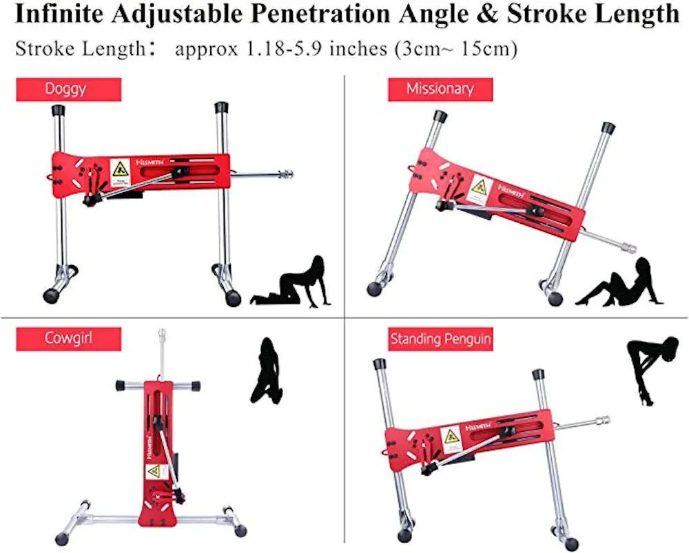 Hismith Premium Red APP Control with Wireless Remote Sex Machine