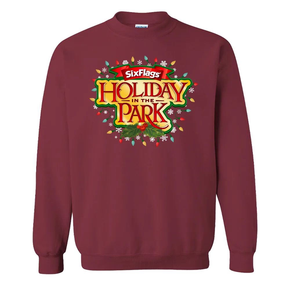 Holiday in the Park Unisex Sweatshirt - Maroon