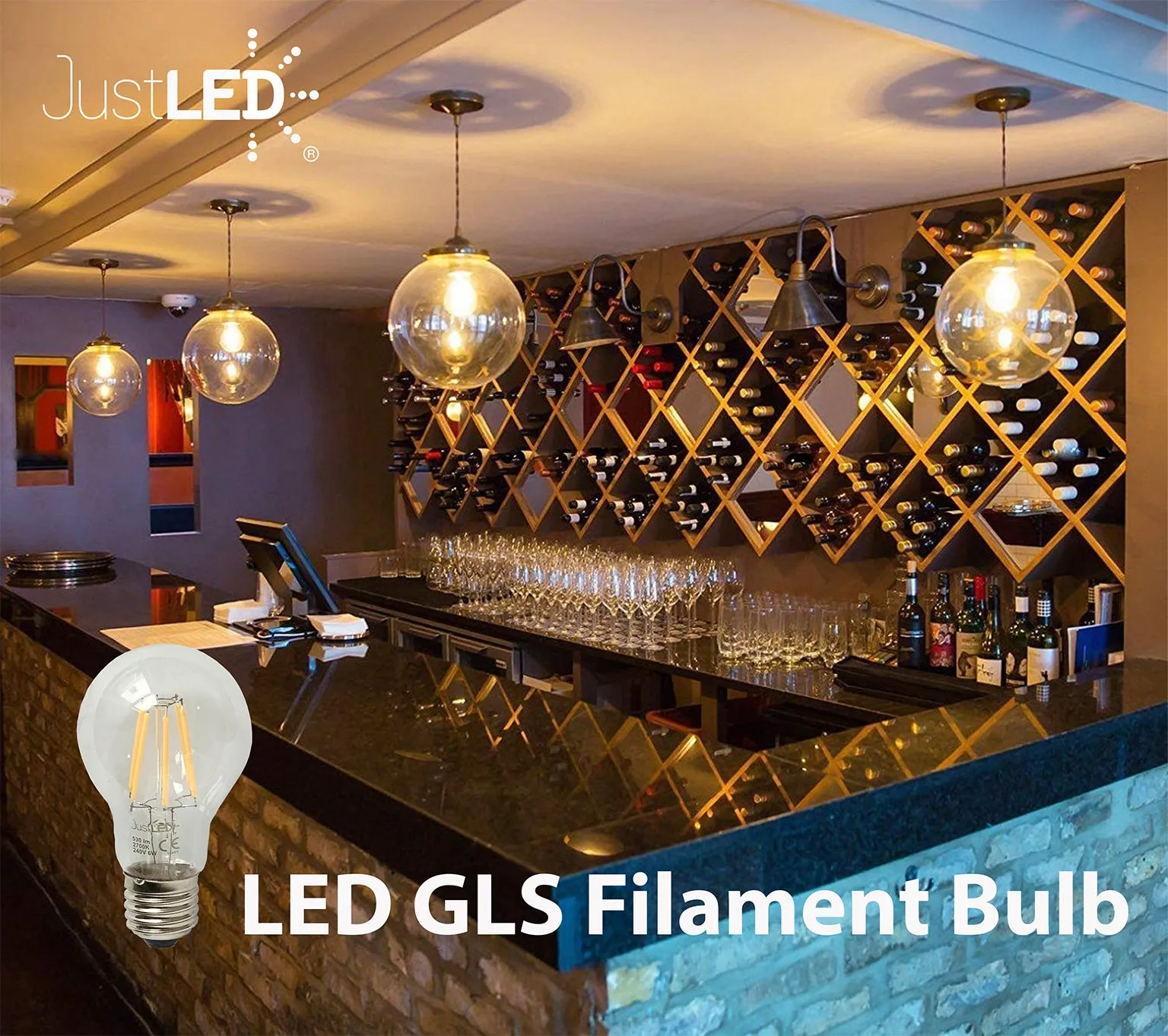 JustLED – LED GLS Lamp [Energy Class A  ]