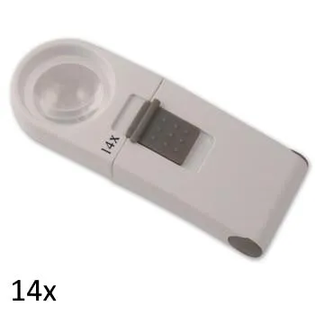 LED Hand Held Magnifier 2.5x - 14x