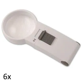 LED Hand Held Magnifier 2.5x - 14x