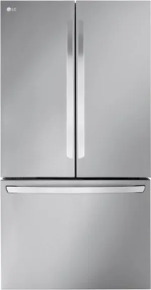 LG - French Door Smart Refrigerator with Internal Water and Ice - Stainless steel