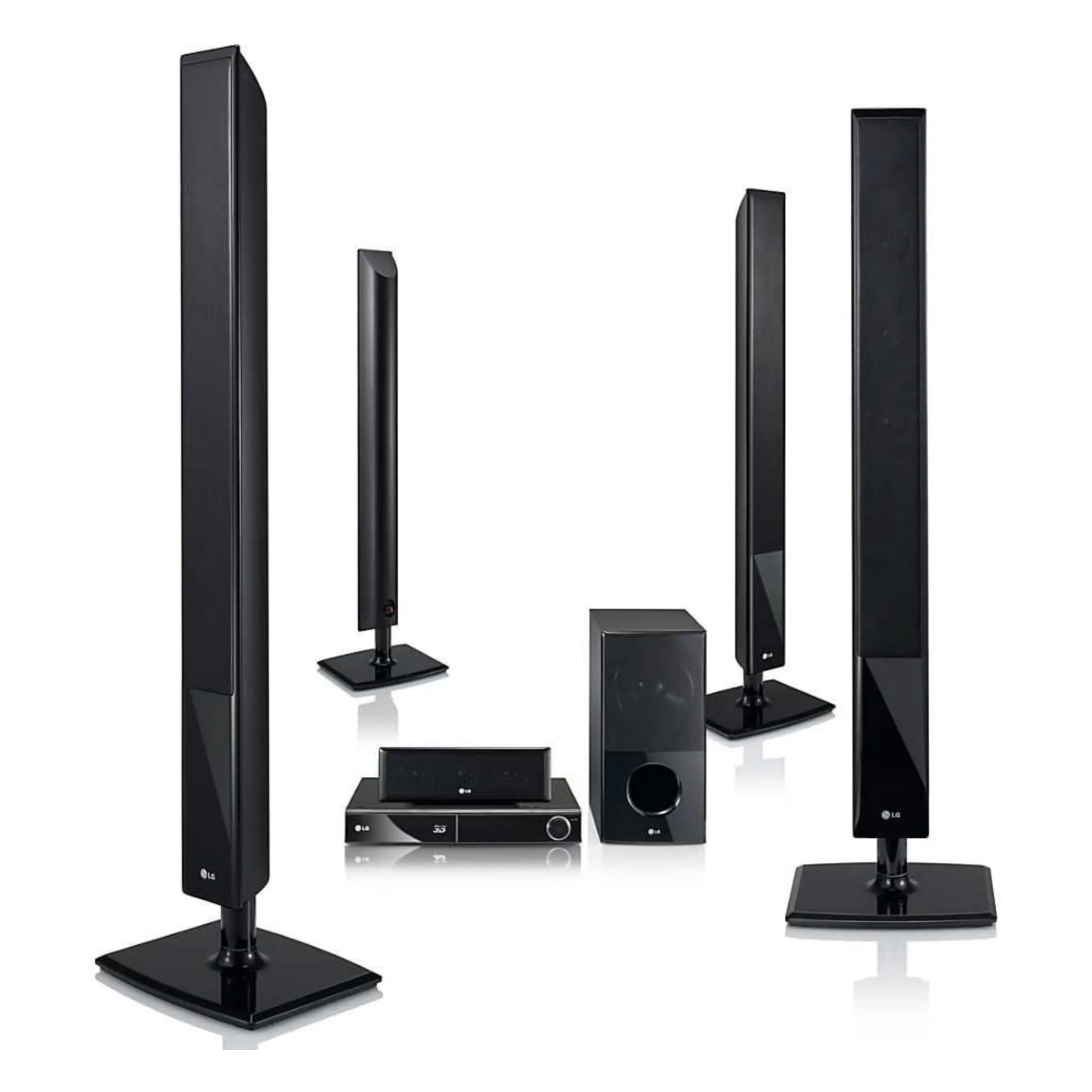 LG HX806TG 5.1Ch 850W Blu-ray 3D DVD Home Theater System (USB, FM, Aux, Optical, HDMI Out) - Foreign Used