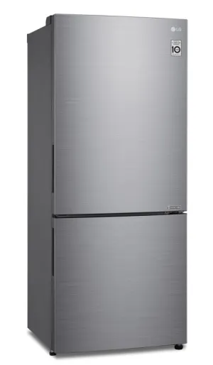 LG Platinum Silver 28" Counter Depth Bottom Freezer Refrigerator with Door Cooling and Flip-up Shelf (15 Cu.Ft) - LBNC15251V