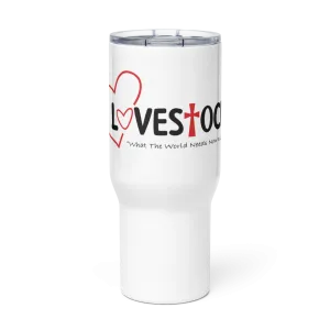 LoveStock 2023 Travel mug with a handle