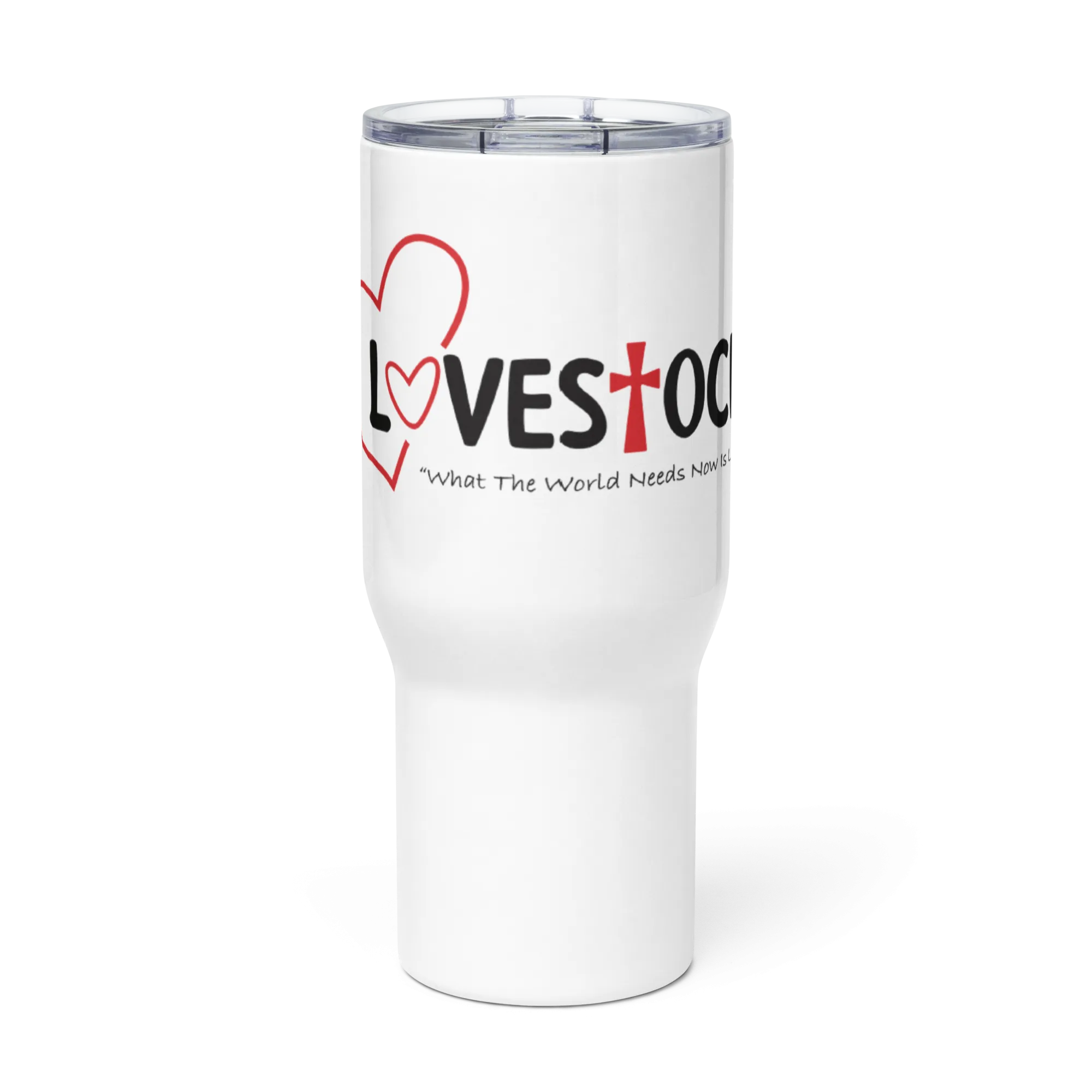 LoveStock 2023 Travel mug with a handle