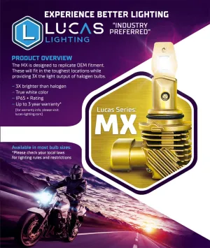 Lucas Lighting MX-H7 MX Series Headlight Bulb (Pair)