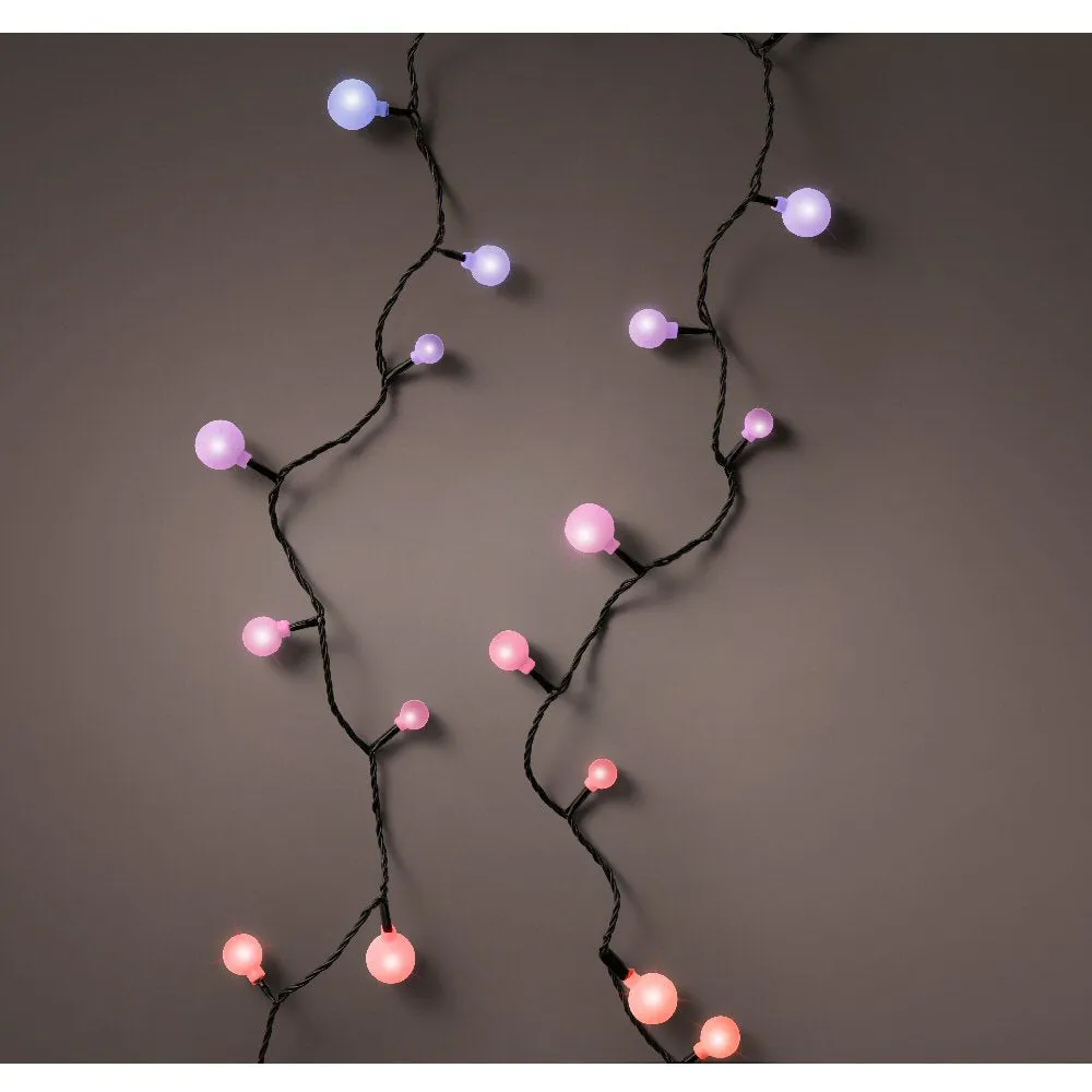 Lumineo 120 LED Colour Changing Cherry Bulb String Lights (9m)