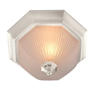 Monument Decorative Ceiling Fixture White 11 Inch  Uses (1) 60-Watt Incandescent Medium Base Lamp