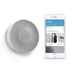 Netatmo Smart Indoor Siren, Wireless, 110dB, Auto Arm & Disarm, No Subscription, Batteries or Wired, NIS01-UK