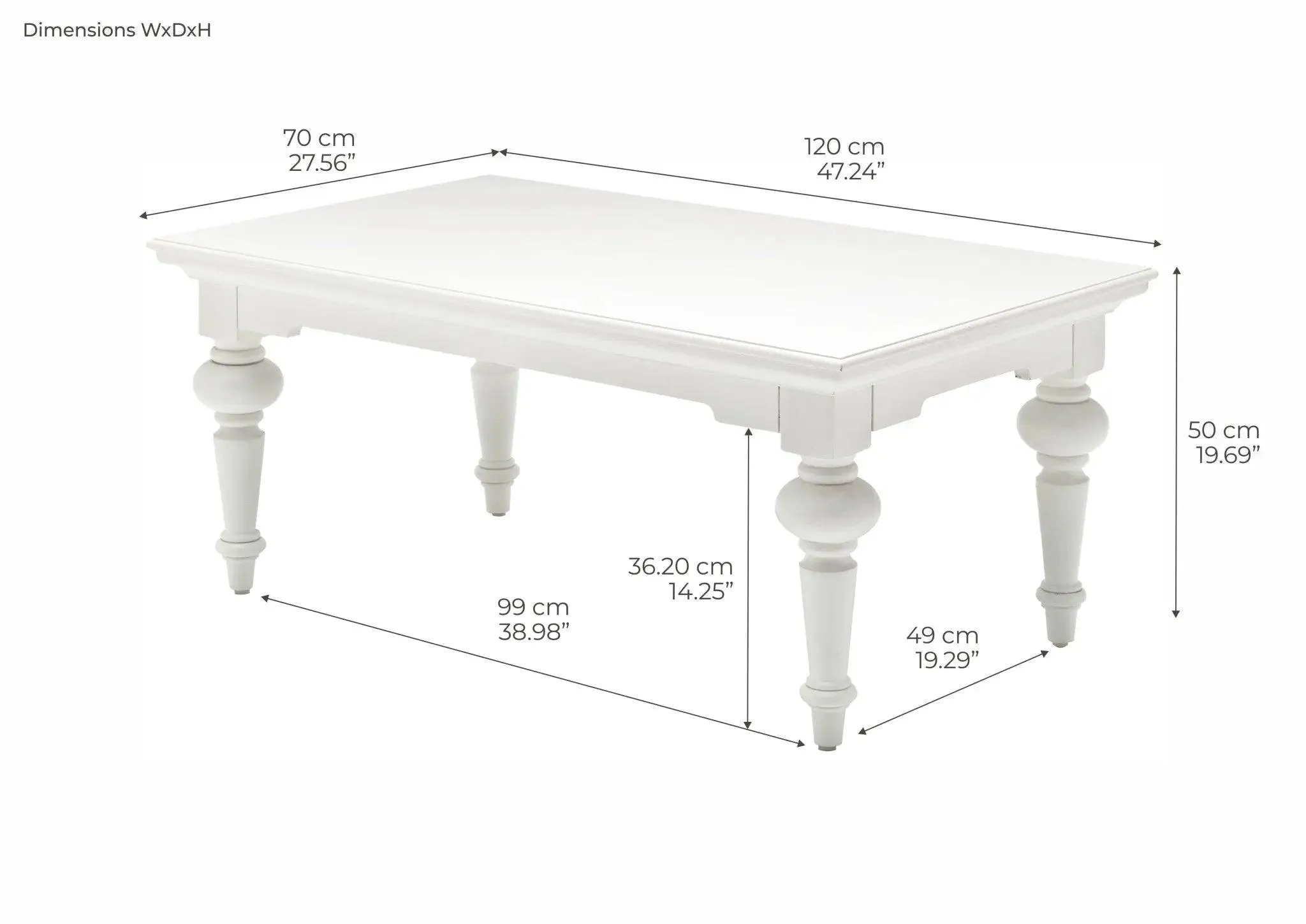 NovaSolo Rectangular Coffee Table T775