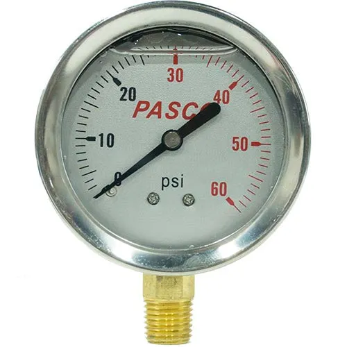 Pasco Glycerine Filled Pressure Gauge 1773