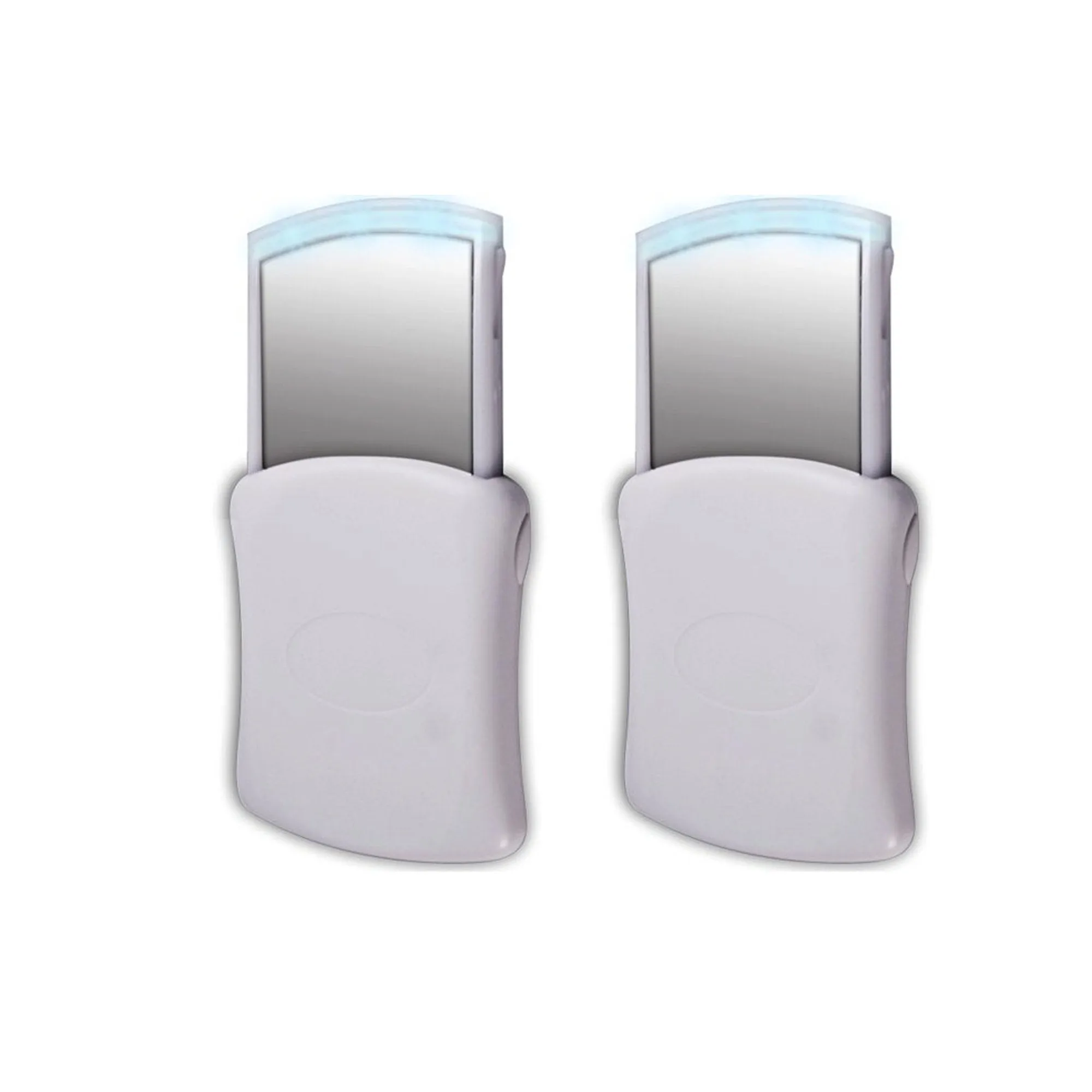 Pop Up LED Light Mirror Standard & 5x Magnification (2-Pack)