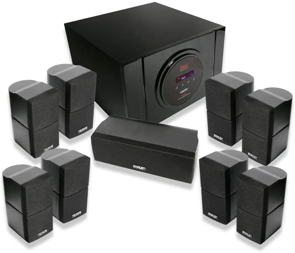 Pyle PT589BT 5.1-Channel Bluetooth® Receiver and Surround Sound Speaker System