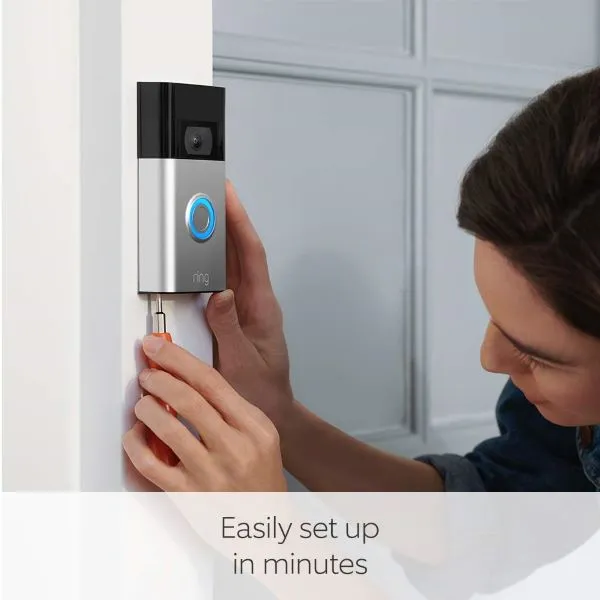 Ring Doorbell 2nd Gen Wireless HD Video Doorbell Silver